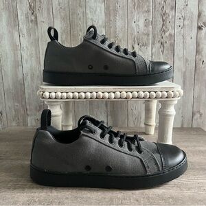 Woobies Mod-1 Canvas Slip Resistant Grey Sneakers Unisex Womens 6.5, Mens 5